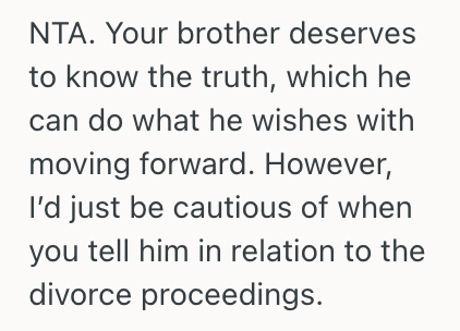 Screenshot 2025 07 12 at 3.41.31 PM Woman Knows The Real Reason Behind Her Parents’ Divorce, And Shes Considering Telling Her Brother The Truth